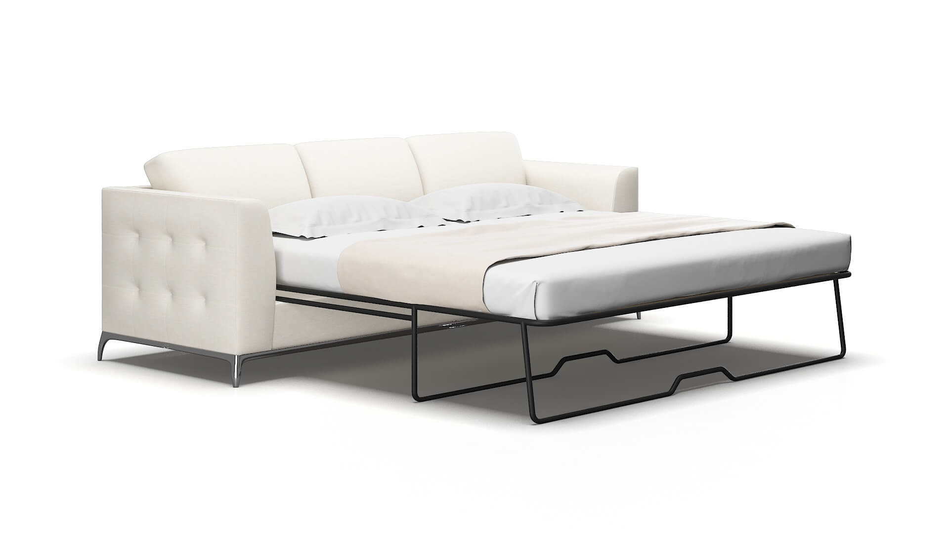 Toronto Catalina Ivory Sofa Sleeper Espresso legs 2