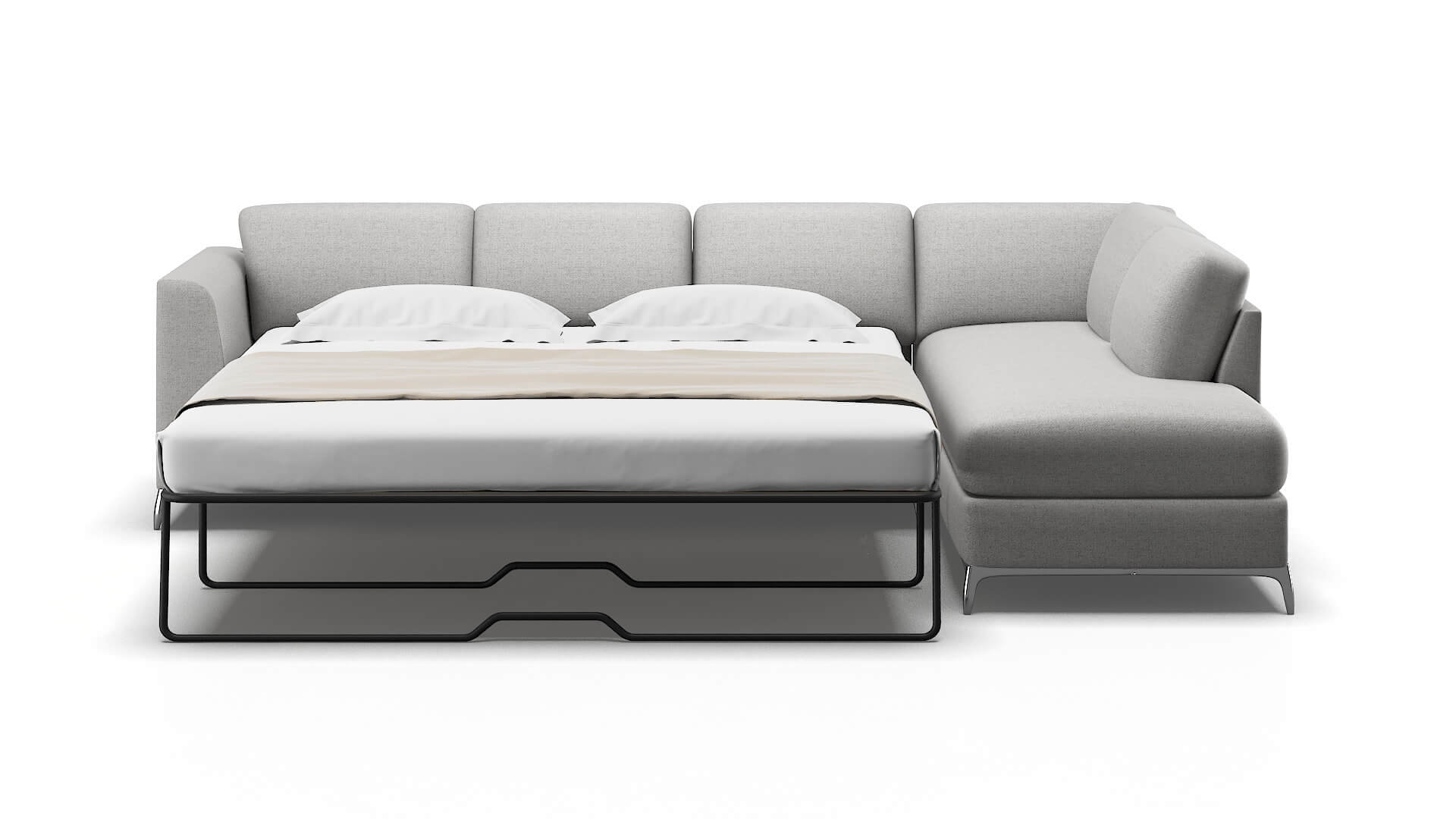 Toronto Catalina Silver Panel Sleeper Espresso legs 1