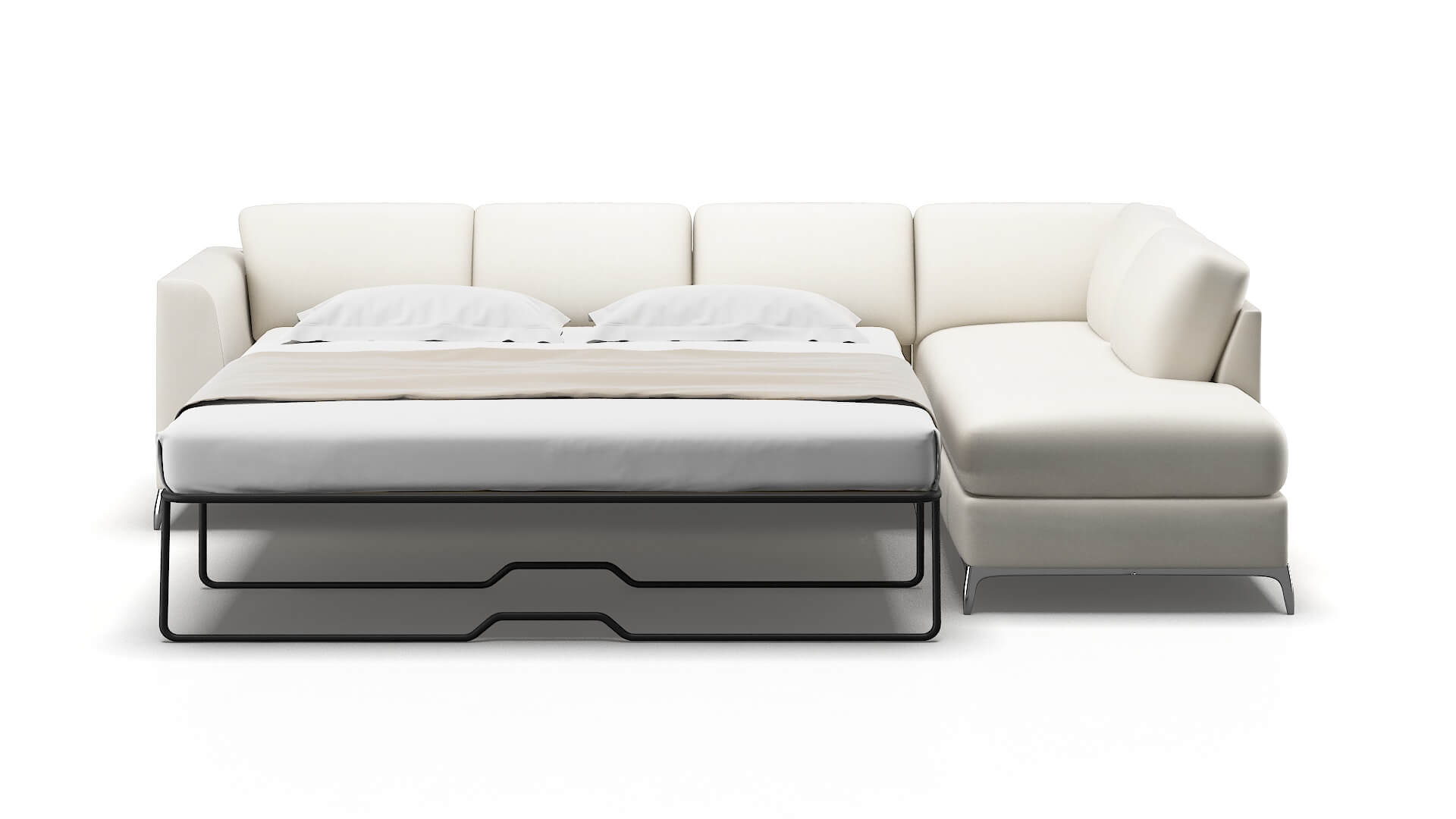 Toronto Chance Bone Panel Sleeper Espresso legs 1