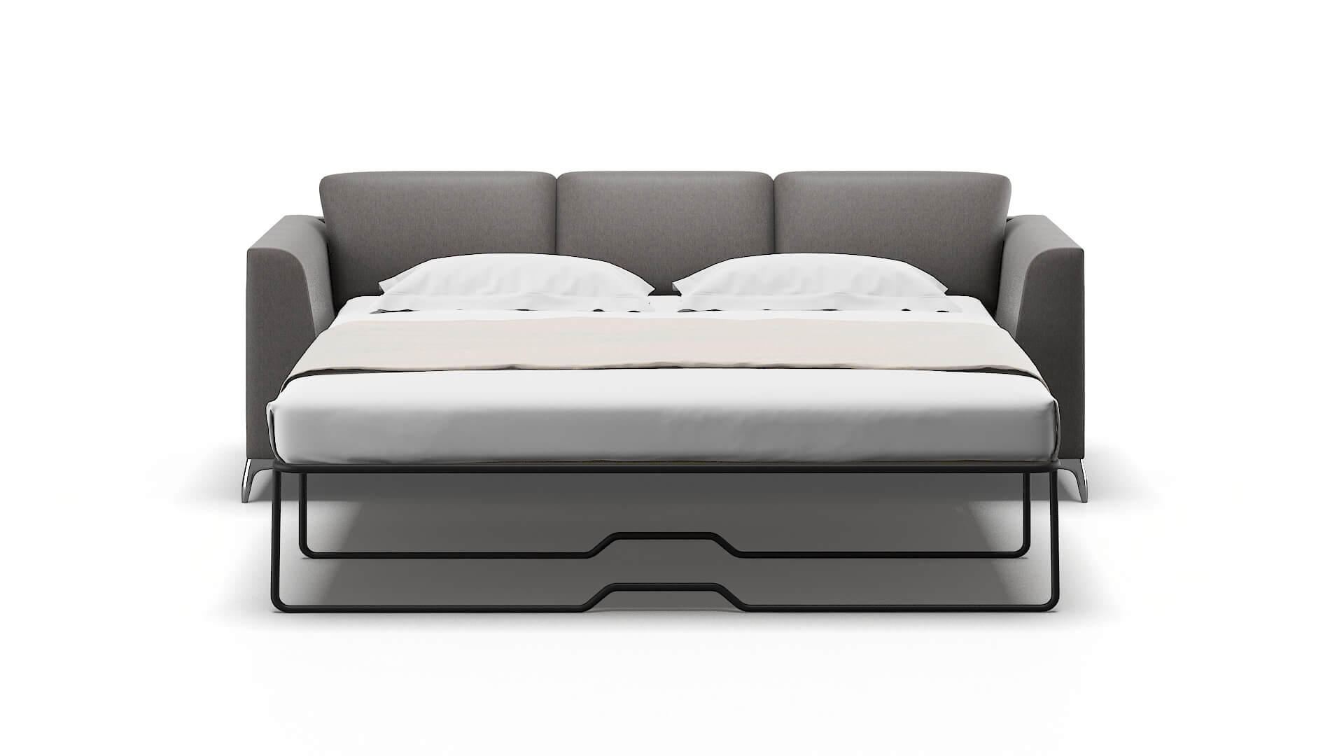 Toronto Cosmo Charcoal Sofa Sleeper Espresso legs 1
