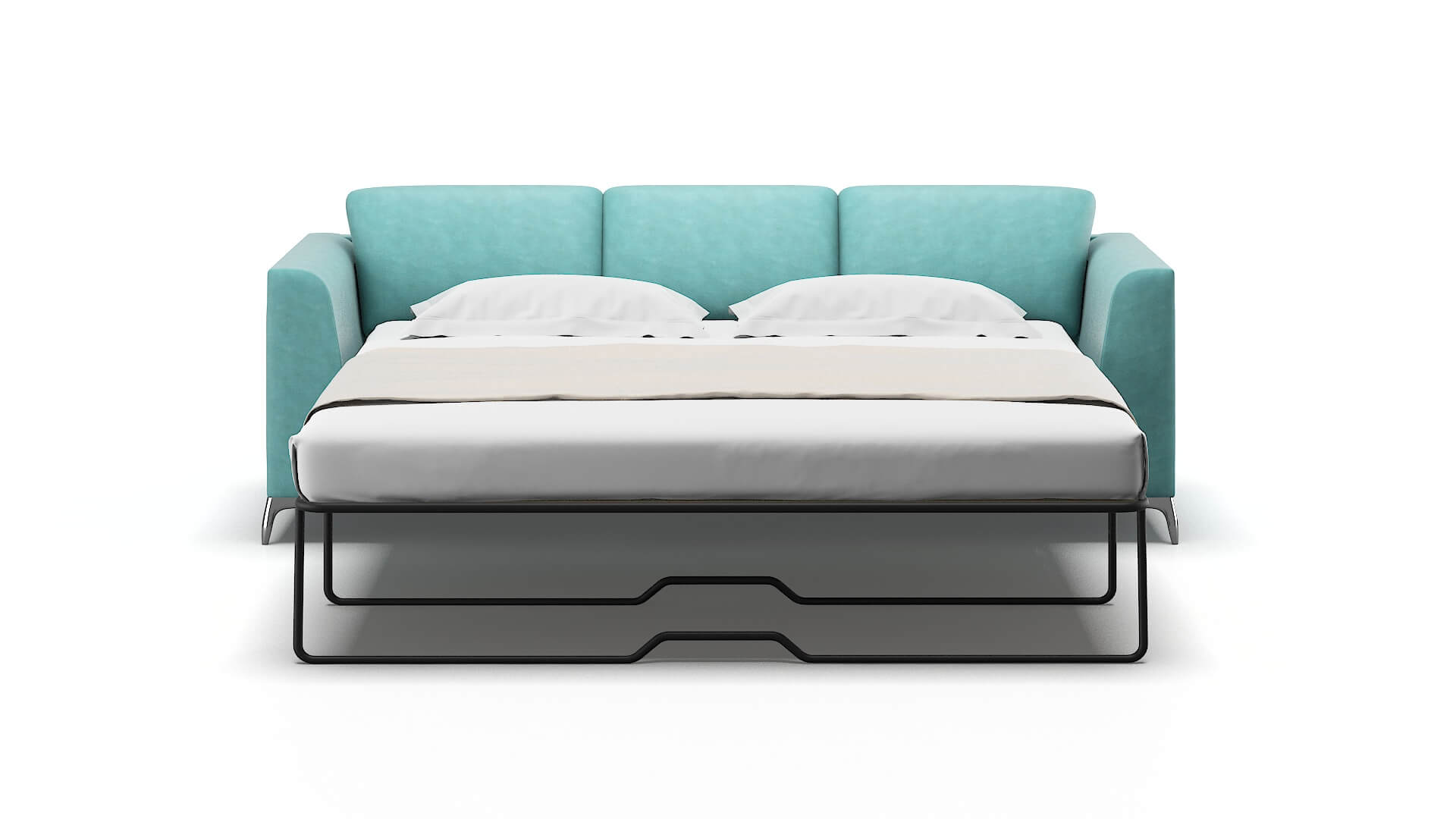 Toronto Curious Turquoise Sofa Sleeper Espresso legs 1
