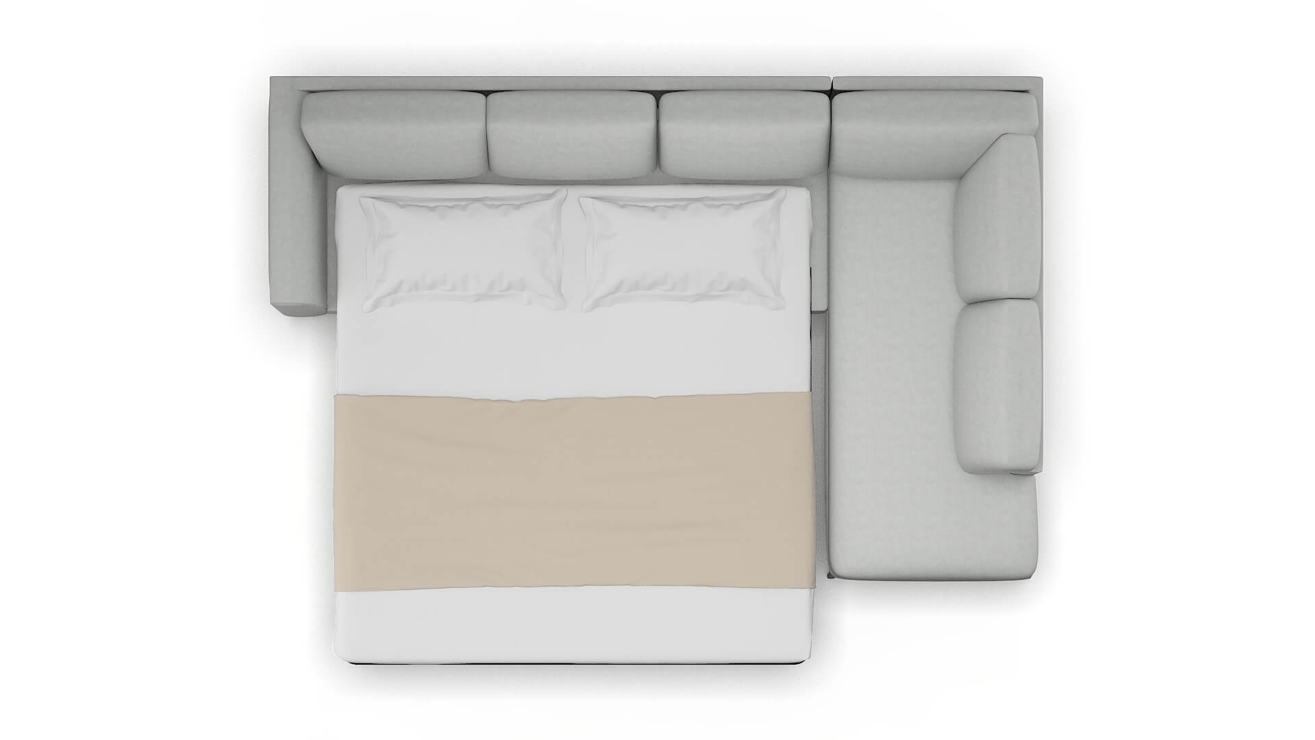 Toronto Dawson Platinum Panel Sleeper Espresso legs 3