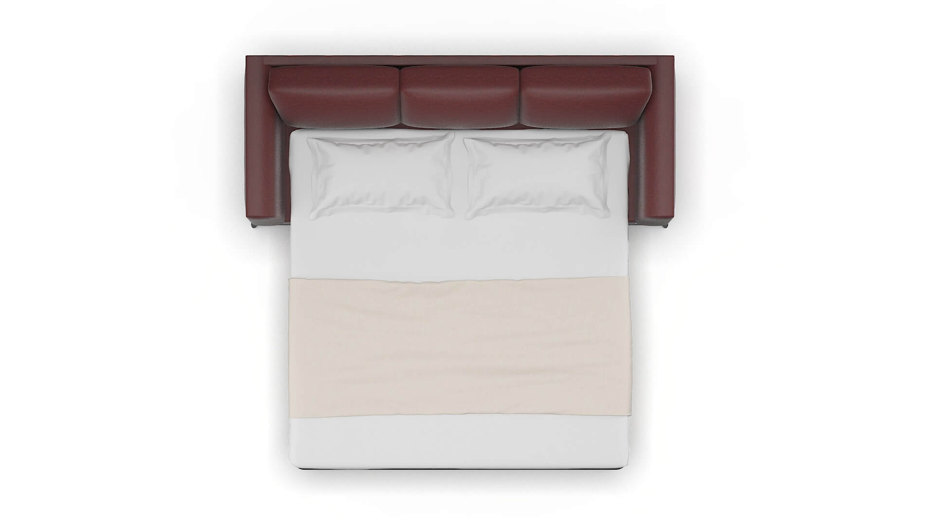 Toronto Derby Berry Sofa Sleeper Espresso legs 3