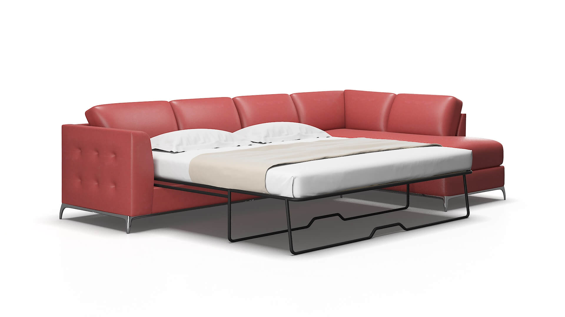 Toronto Dillion Cordovan Panel Sleeper Espresso legs 2