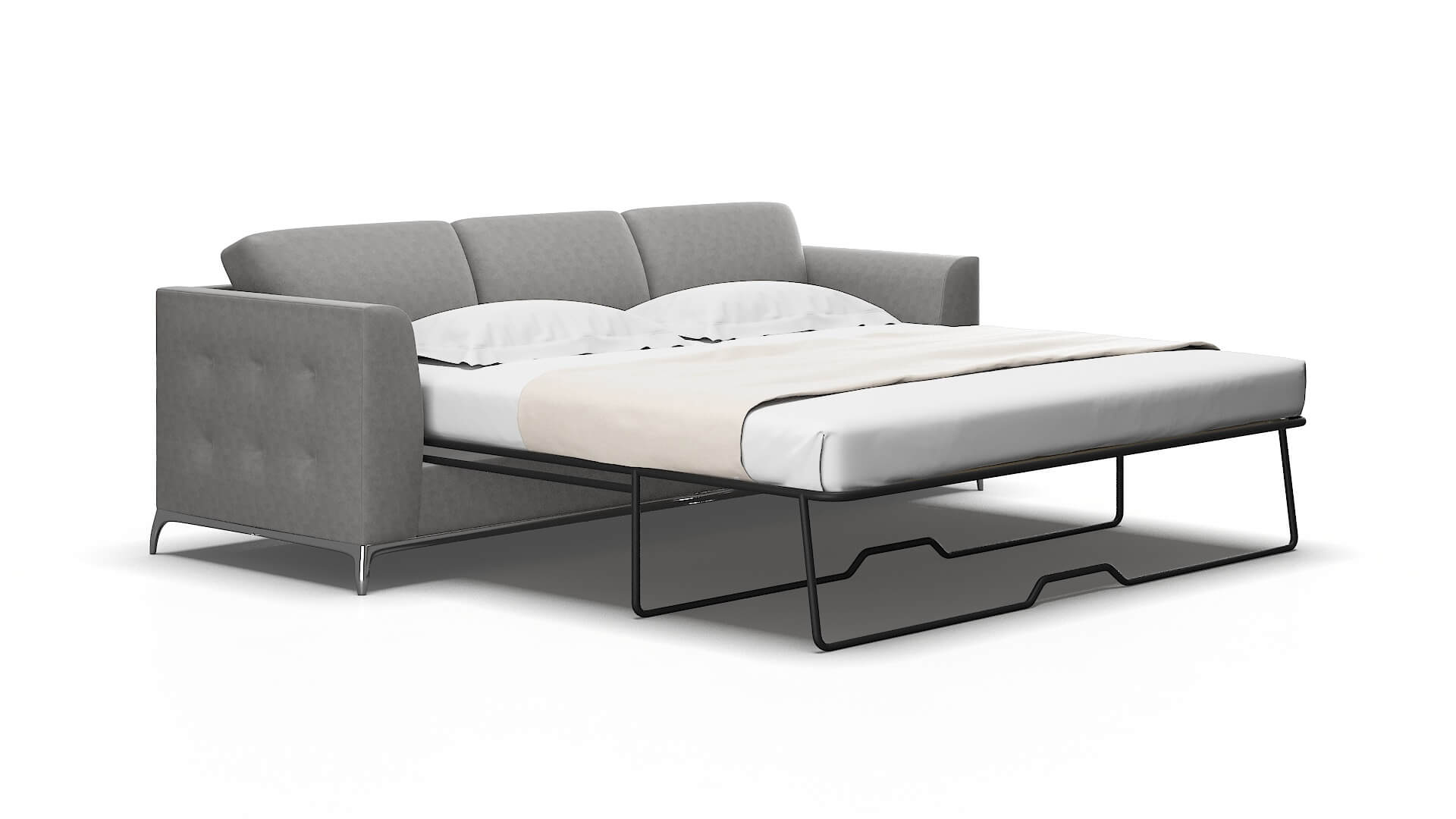 Toronto Dream_d Charcoal Sofa Sleeper Espresso legs 2