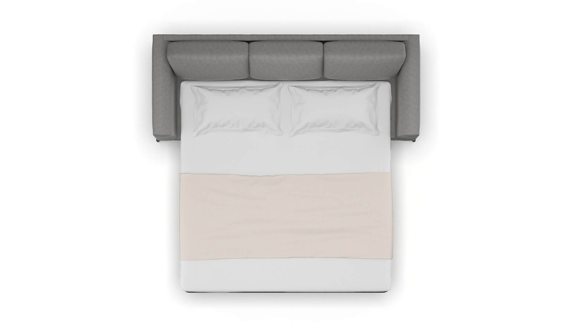 Toronto Dream_d Charcoal Sofa Sleeper Espresso legs 3