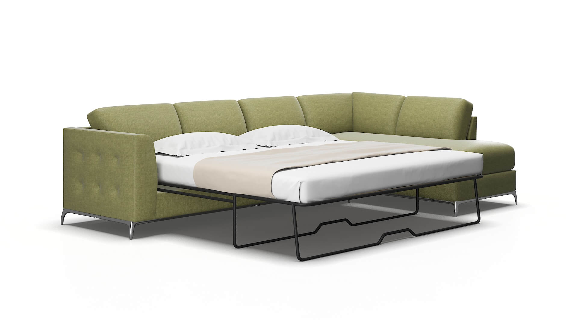 Toronto Durham Lime Panel Sleeper Espresso legs 2