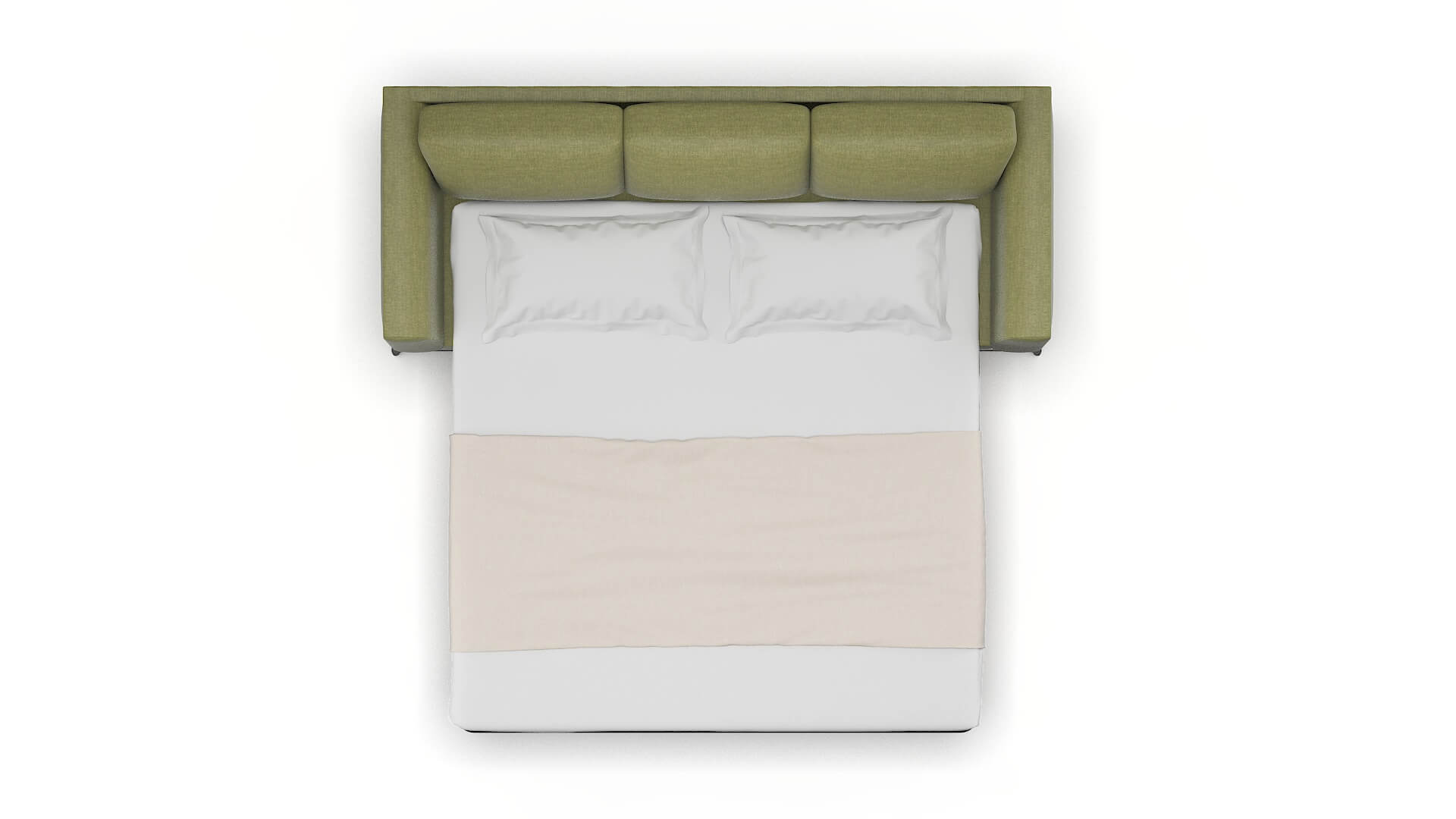 Toronto Durham Lime Sofa Sleeper Espresso legs 3