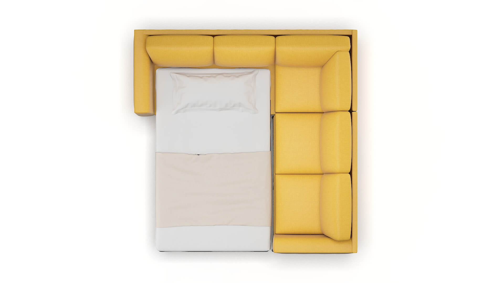 Toronto Glee Aglow Sectional Sleeper Espresso legs 3