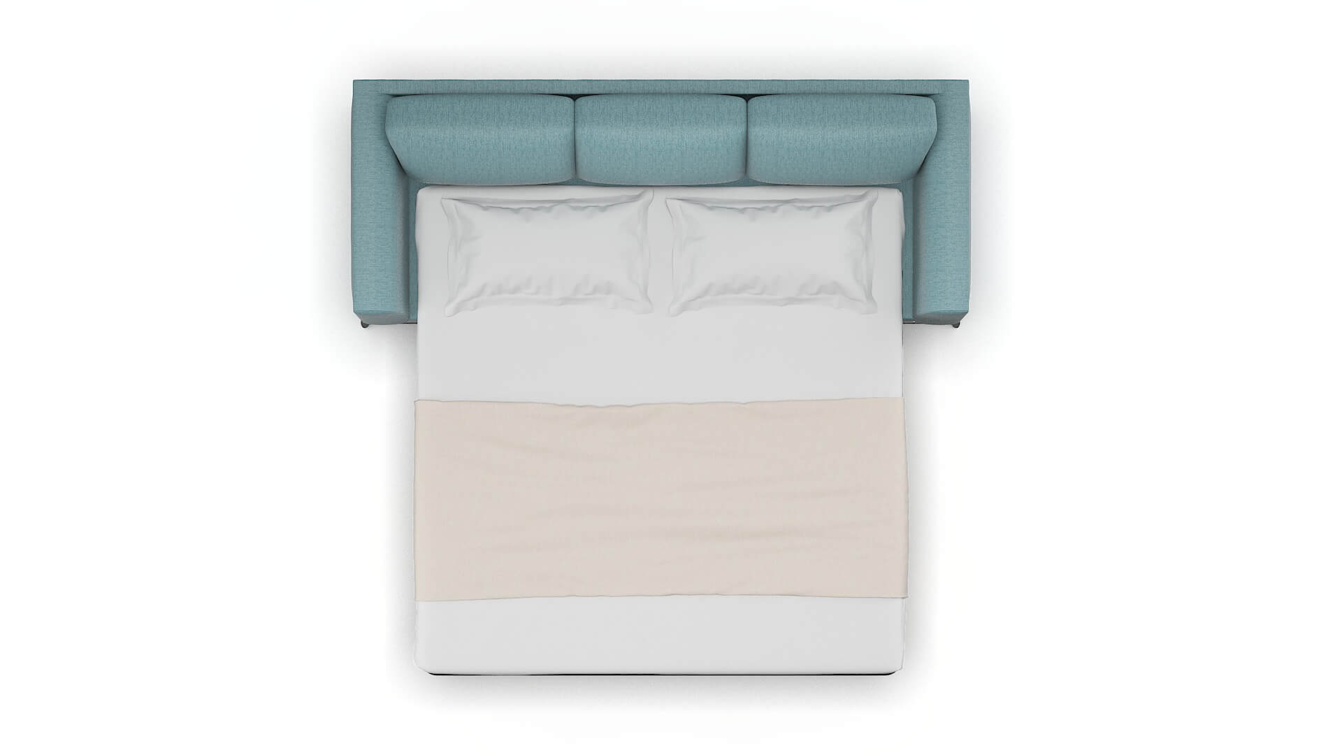 Toronto Insight Peacock Sofa Sleeper Espresso legs 3