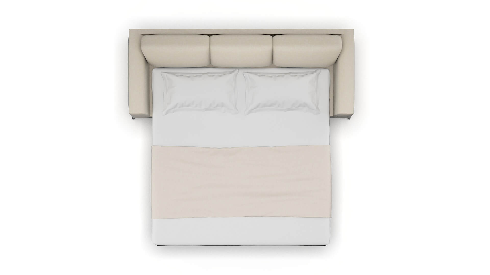 Toronto Keylargo Almond Sofa Sleeper Espresso legs 3