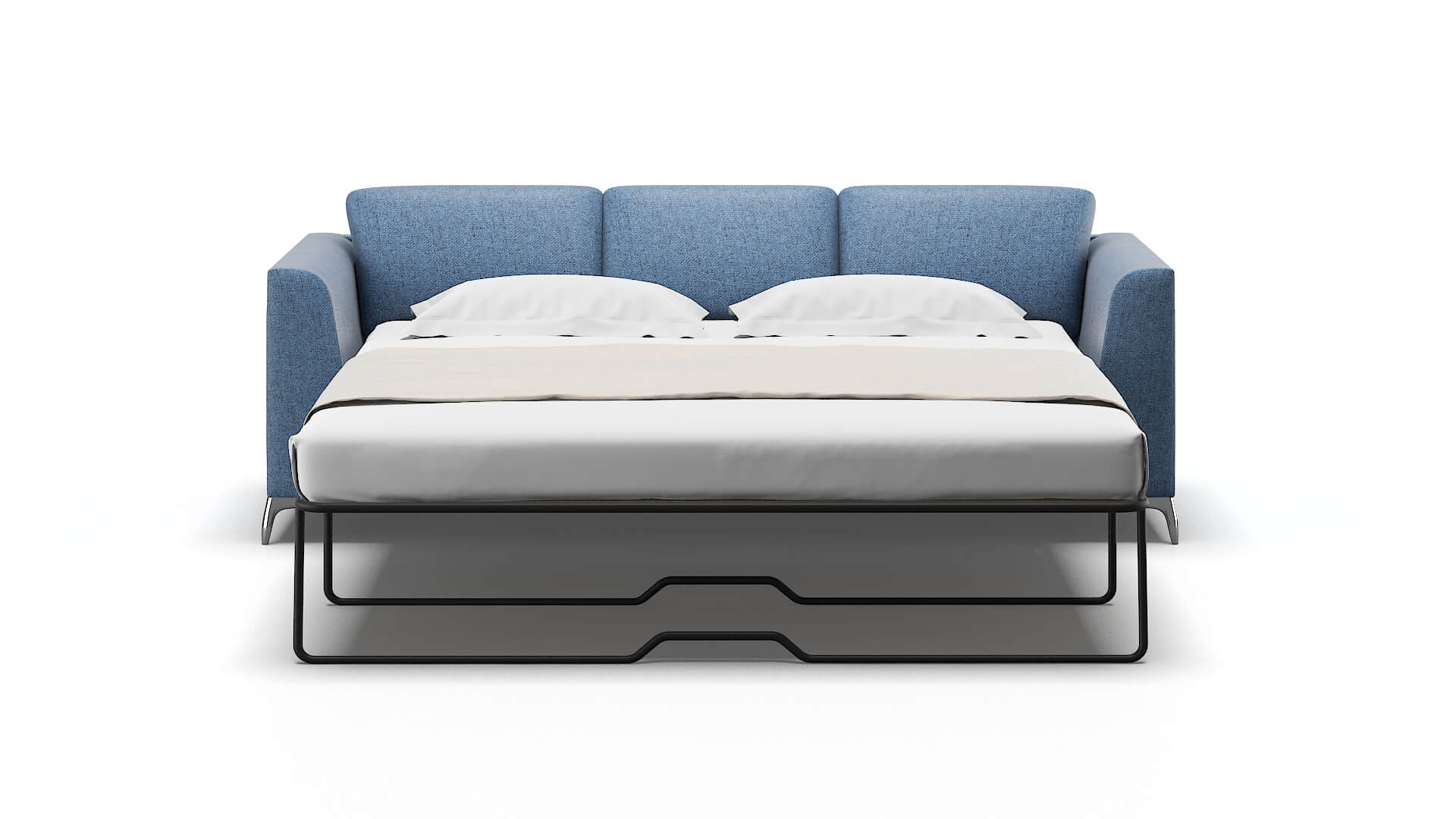 Toronto Leslie Indigo Sofa Sleeper Espresso legs 1