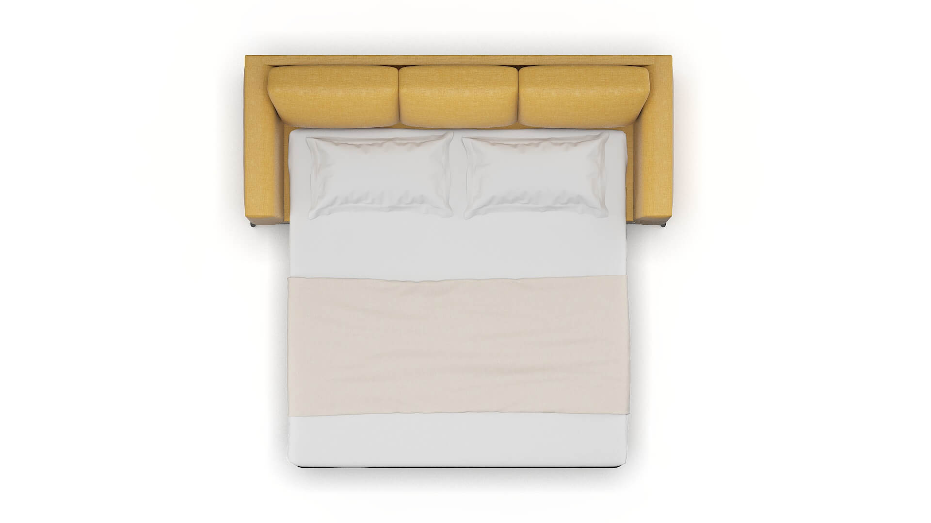 Toronto Leslie Saffron Sofa Sleeper Espresso legs 3