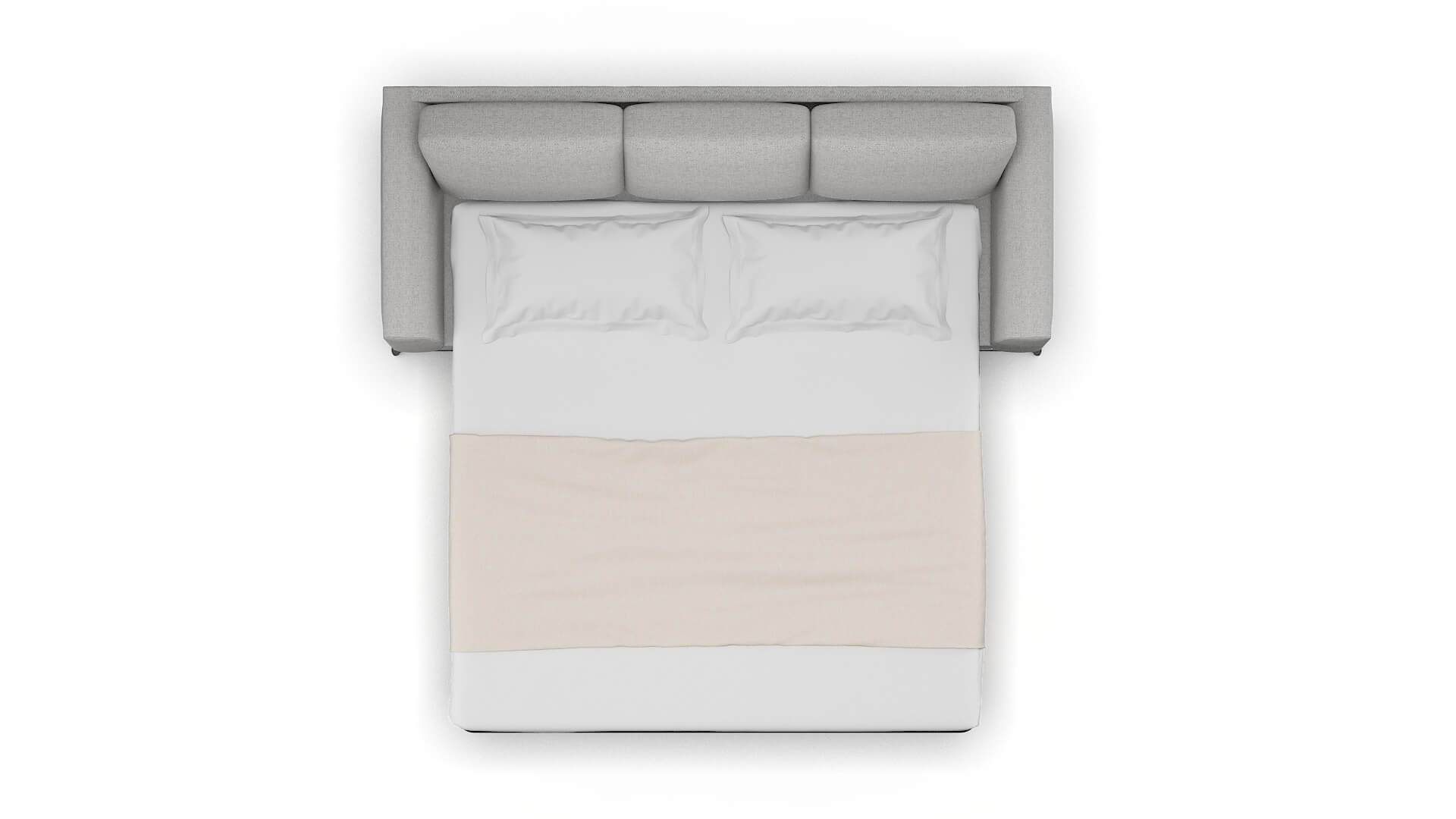 Toronto Malibu Dove Sofa Sleeper Espresso legs 3