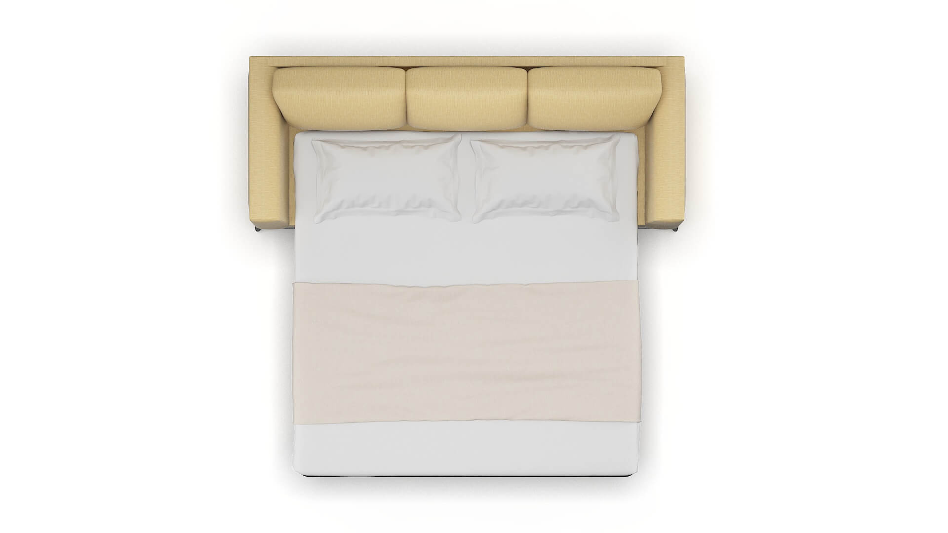 Toronto Malibu Maize Sofa Sleeper Espresso legs 3