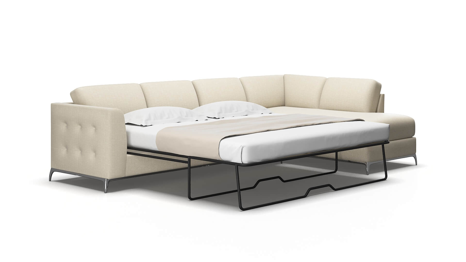 Toronto Malibu Sand Panel Sleeper Espresso legs 2