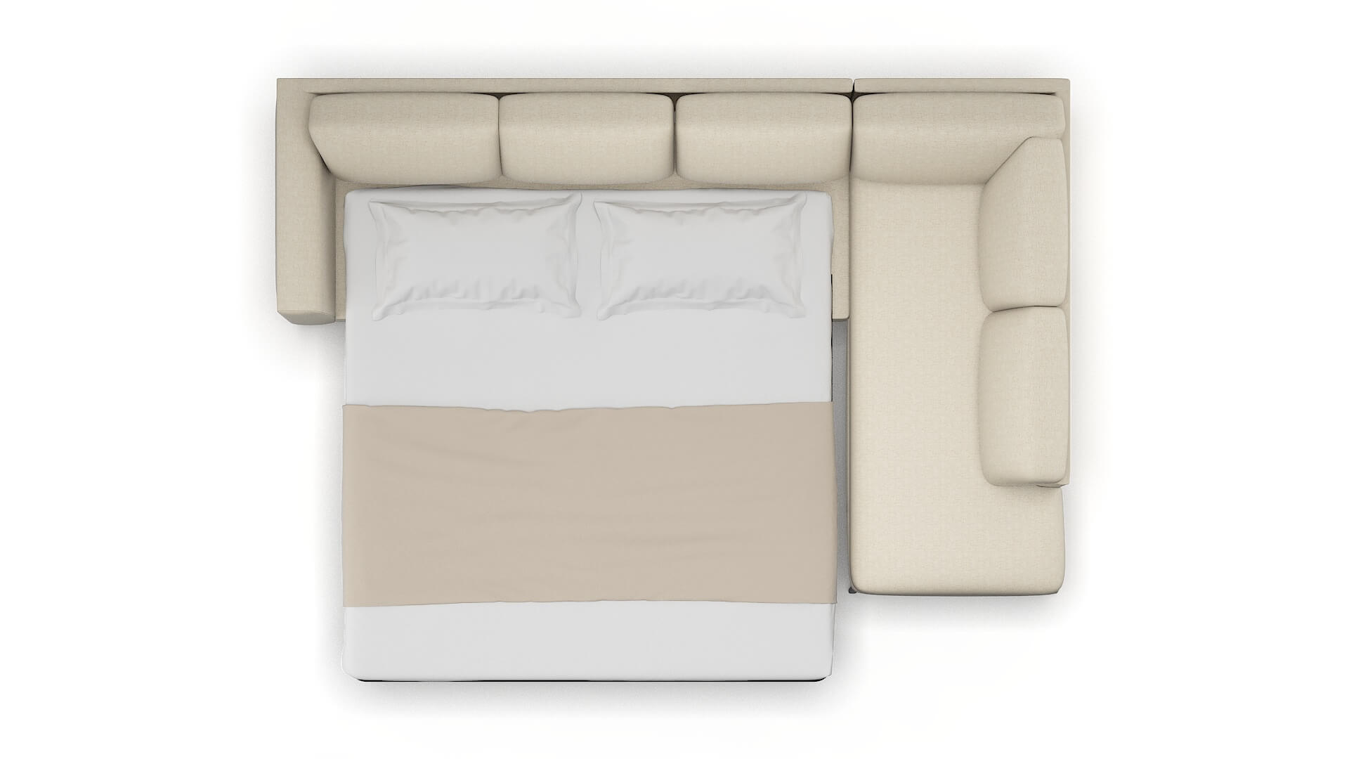 Toronto Malibu Sand Panel Sleeper Espresso legs 3