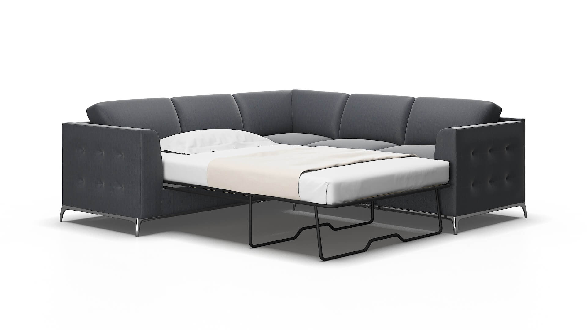 Toronto Malibu Sea Sectional Sleeper Espresso legs 2