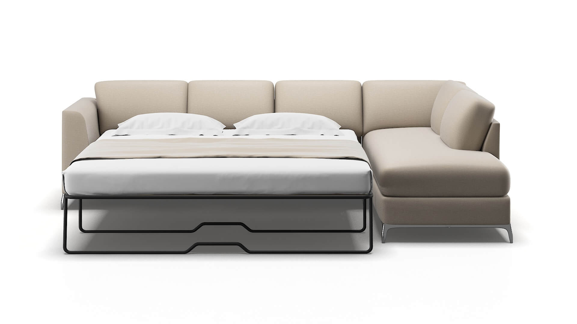 Toronto Naples Almond Panel Sleeper Espresso legs 1