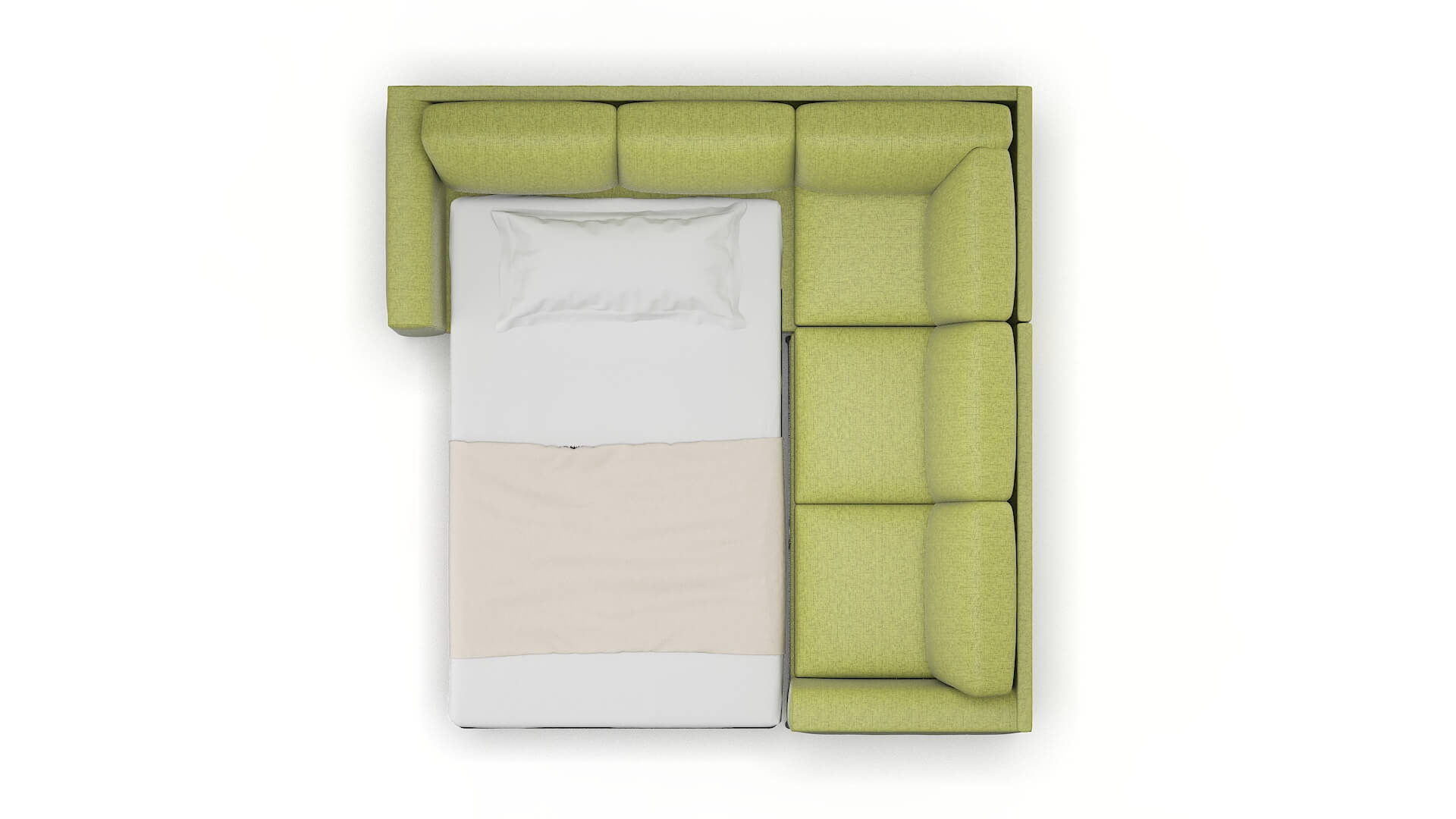 Toronto Notion Appletini Sectional Sleeper Espresso legs 3