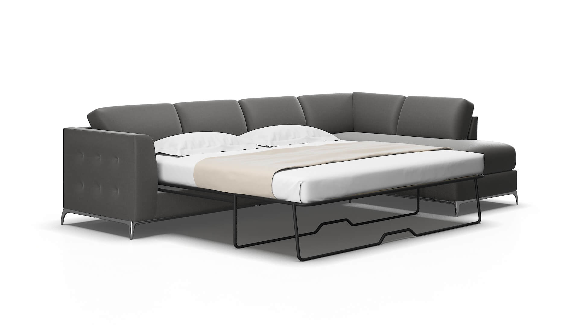 Toronto Oakley Charcoal Panel Sleeper Espresso legs 2