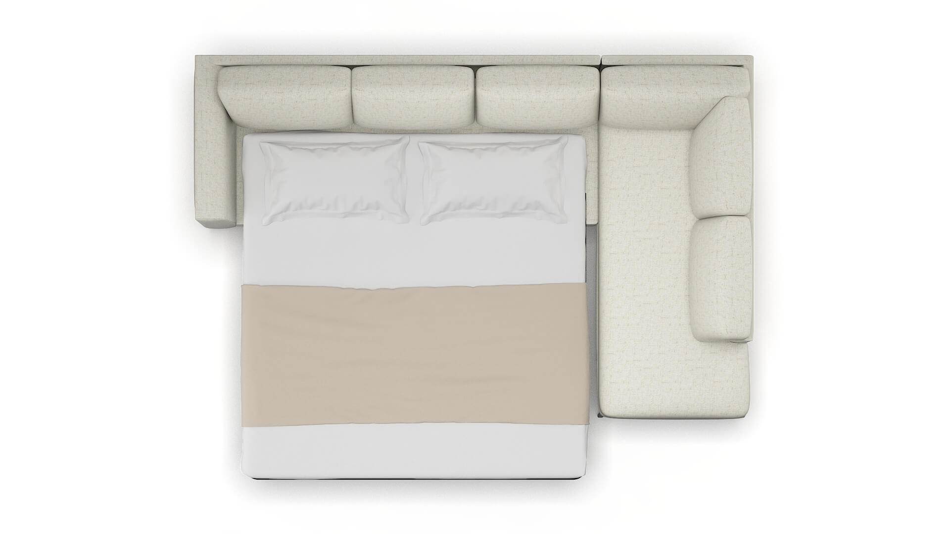 Toronto Oceanside Birch Panel Sleeper Espresso legs 3