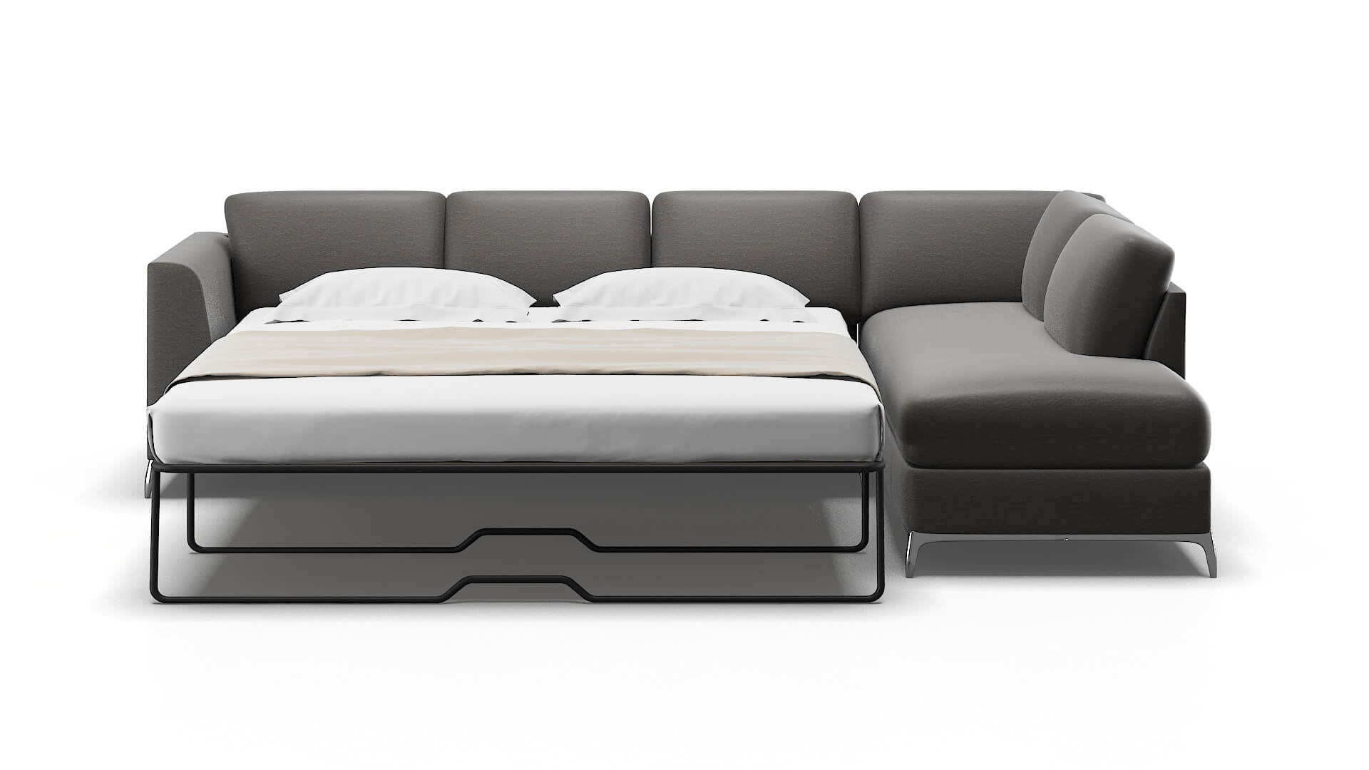 Toronto Oscar Grey Panel Sleeper Espresso legs 1