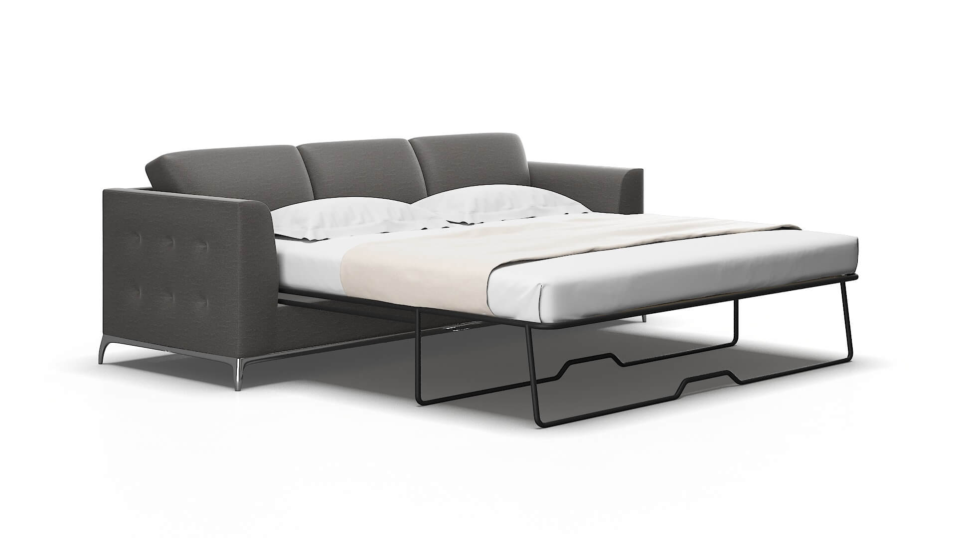 Toronto Oscar Grey Sofa Sleeper Espresso legs 2