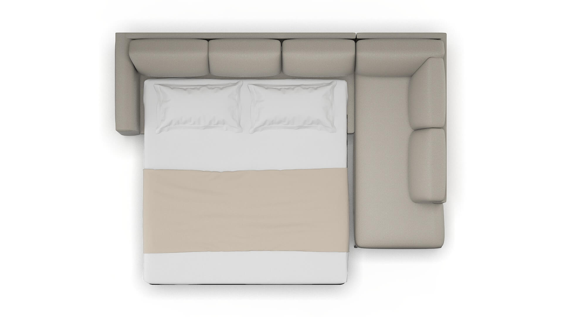 Toronto Oscar Silver Panel Sleeper Espresso legs 3