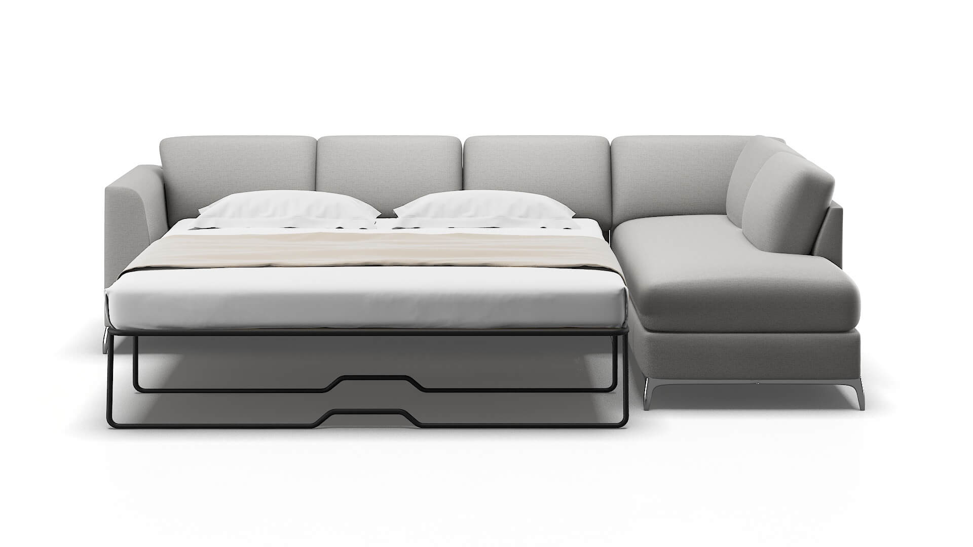 Toronto Parker Silver Panel Sleeper Espresso legs 1