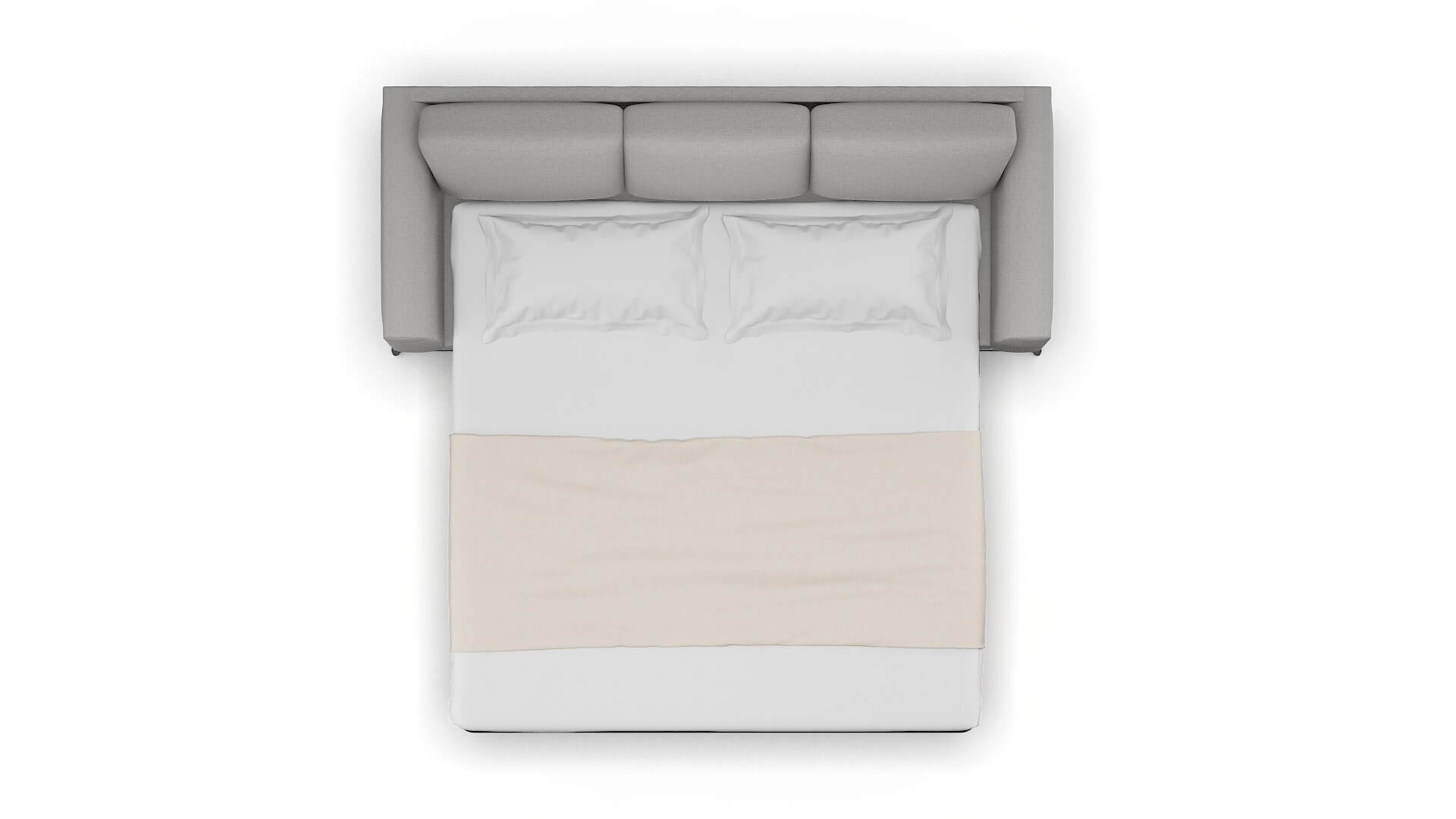 Toronto Parker Silver Sofa Sleeper Espresso legs 3