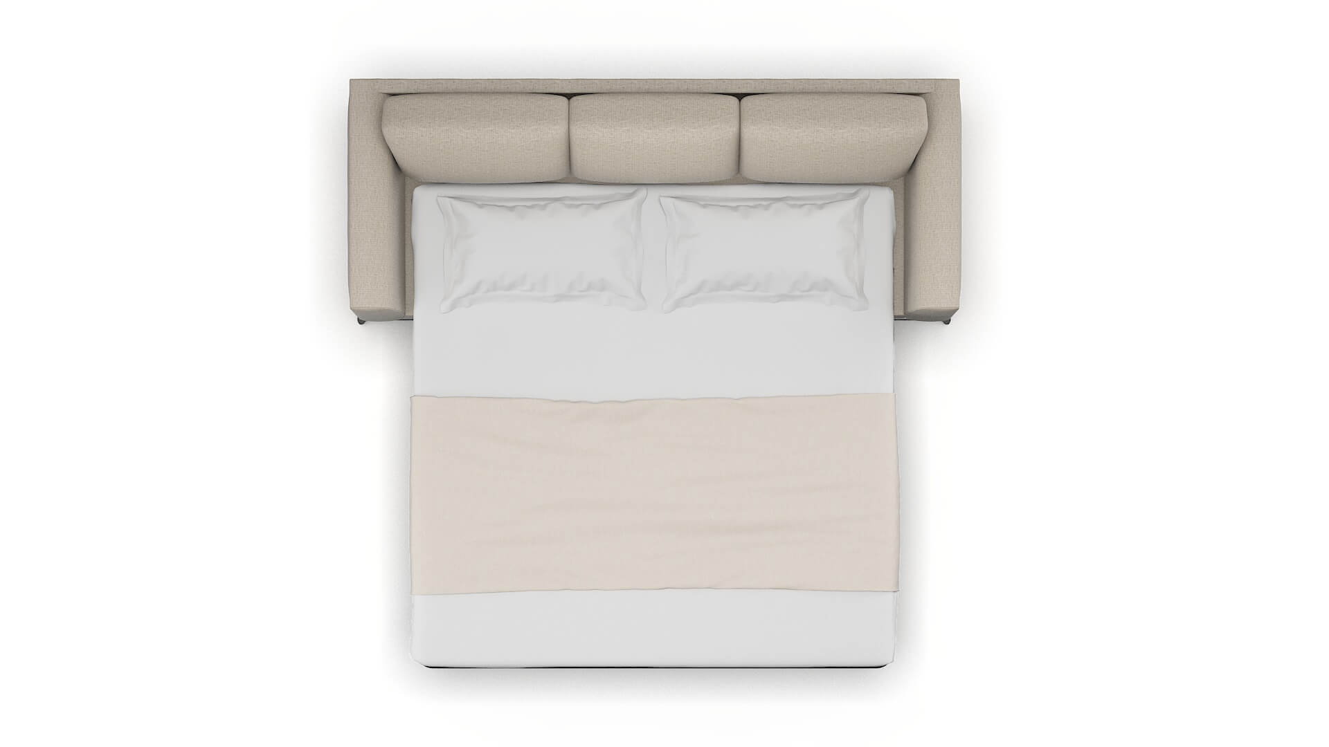 Toronto Parker Wheat Sofa Sleeper Espresso legs 3