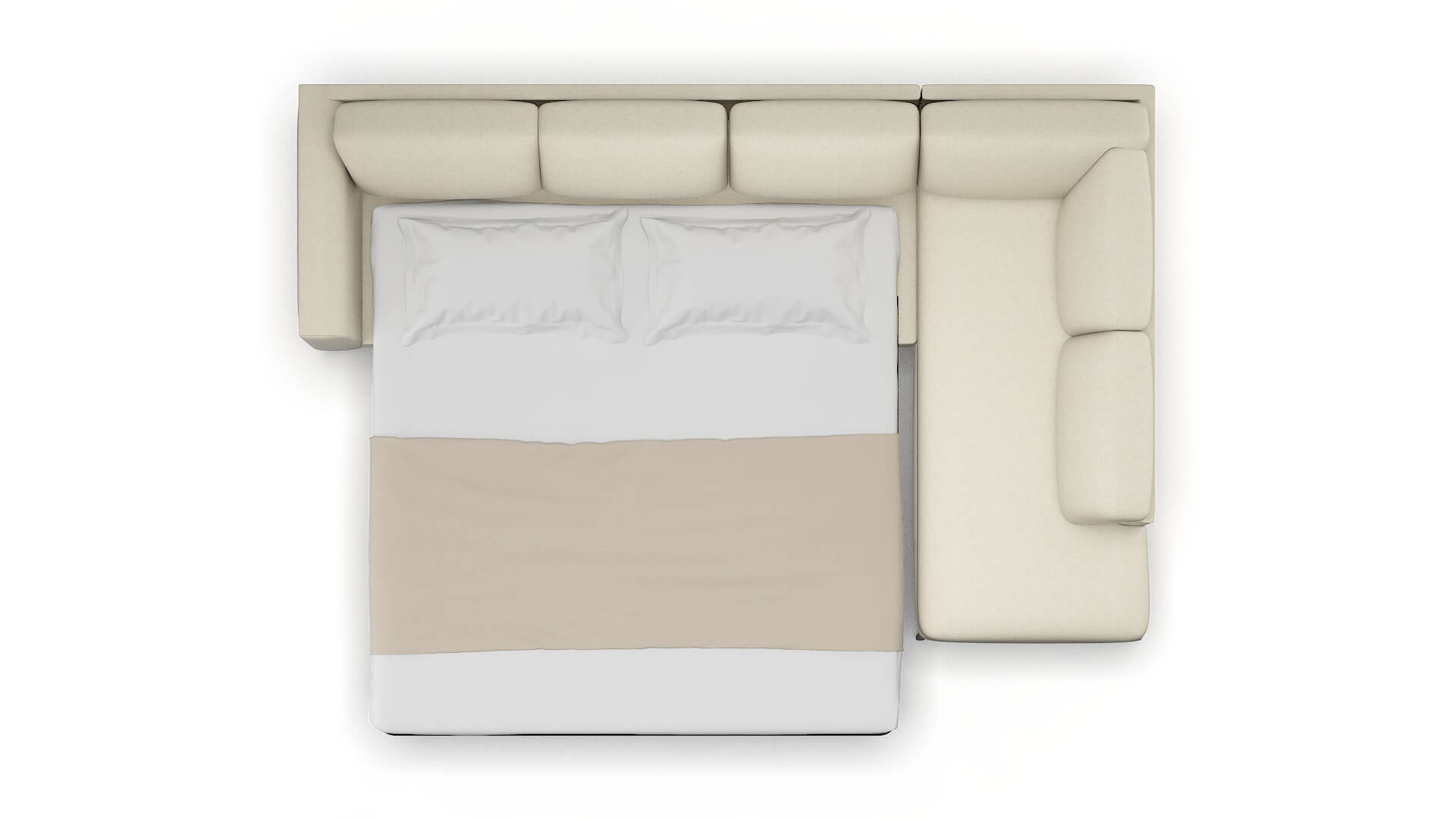 Toronto Redondo Oyster Panel Sleeper Espresso legs 3