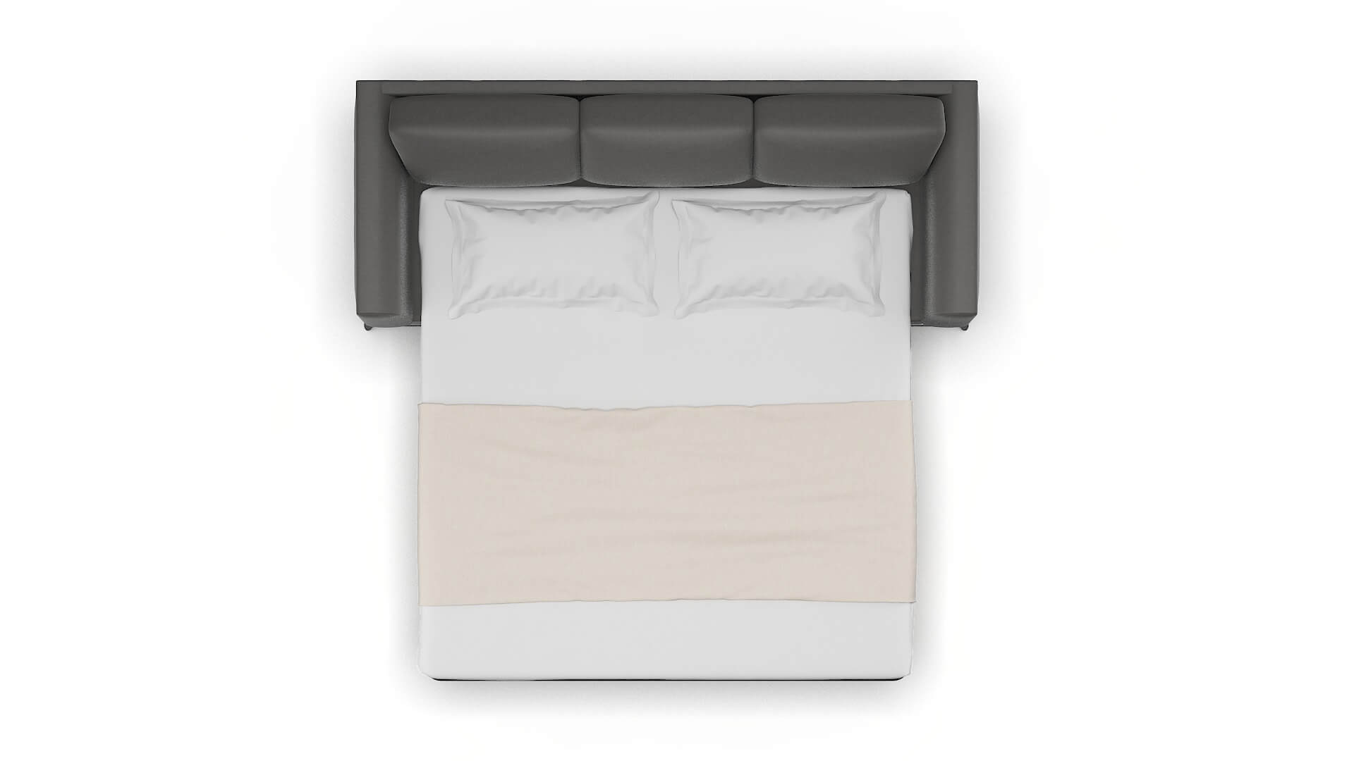 Toronto Rocket Charcoal Sofa Sleeper Espresso legs 3