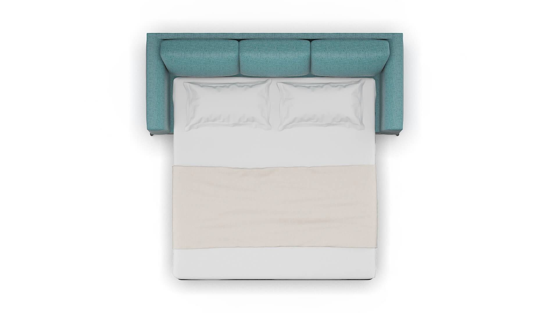 Toronto Rocket Peacock Sofa Sleeper Espresso legs 3