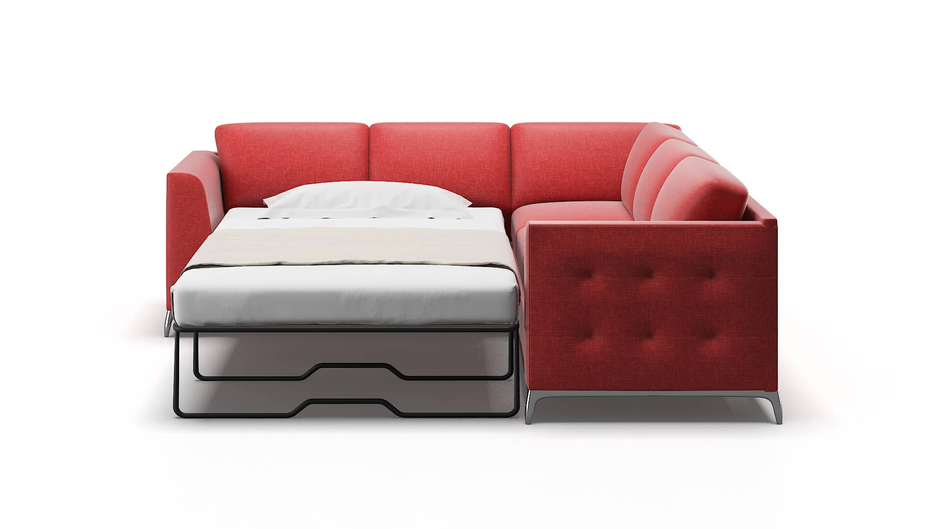 Toronto Royale Berry Sectional Sleeper Espresso legs 1