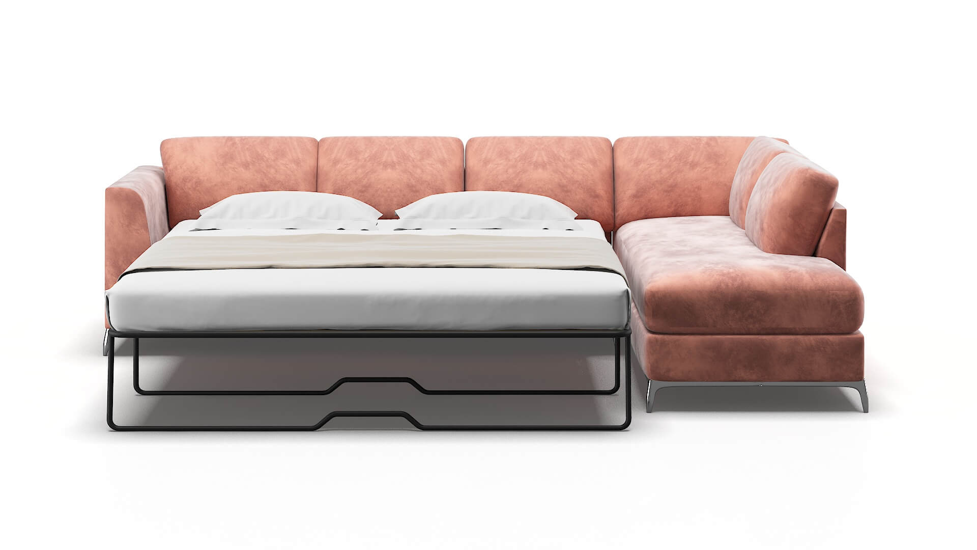 Toronto Royale Blush Panel Sleeper Espresso legs 1