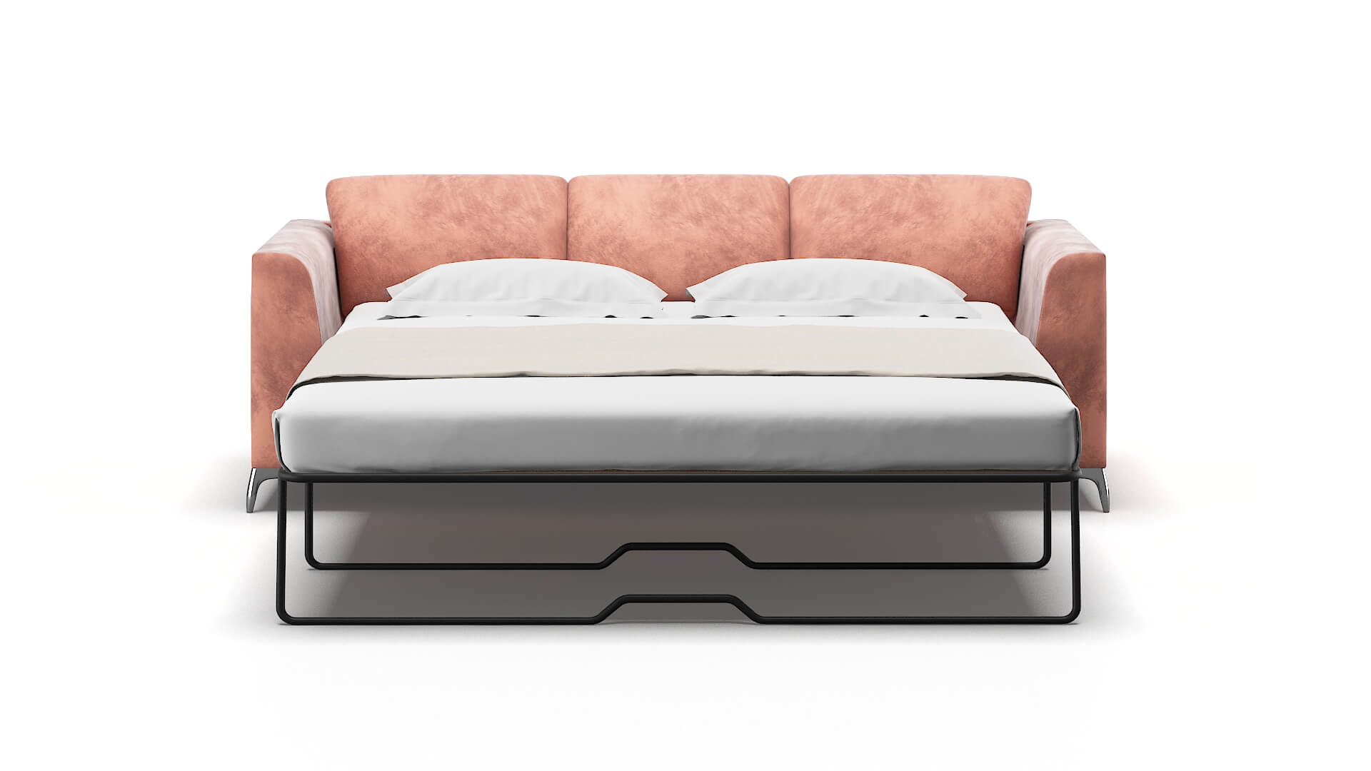 Toronto Royale Blush Sofa Sleeper Espresso legs 1