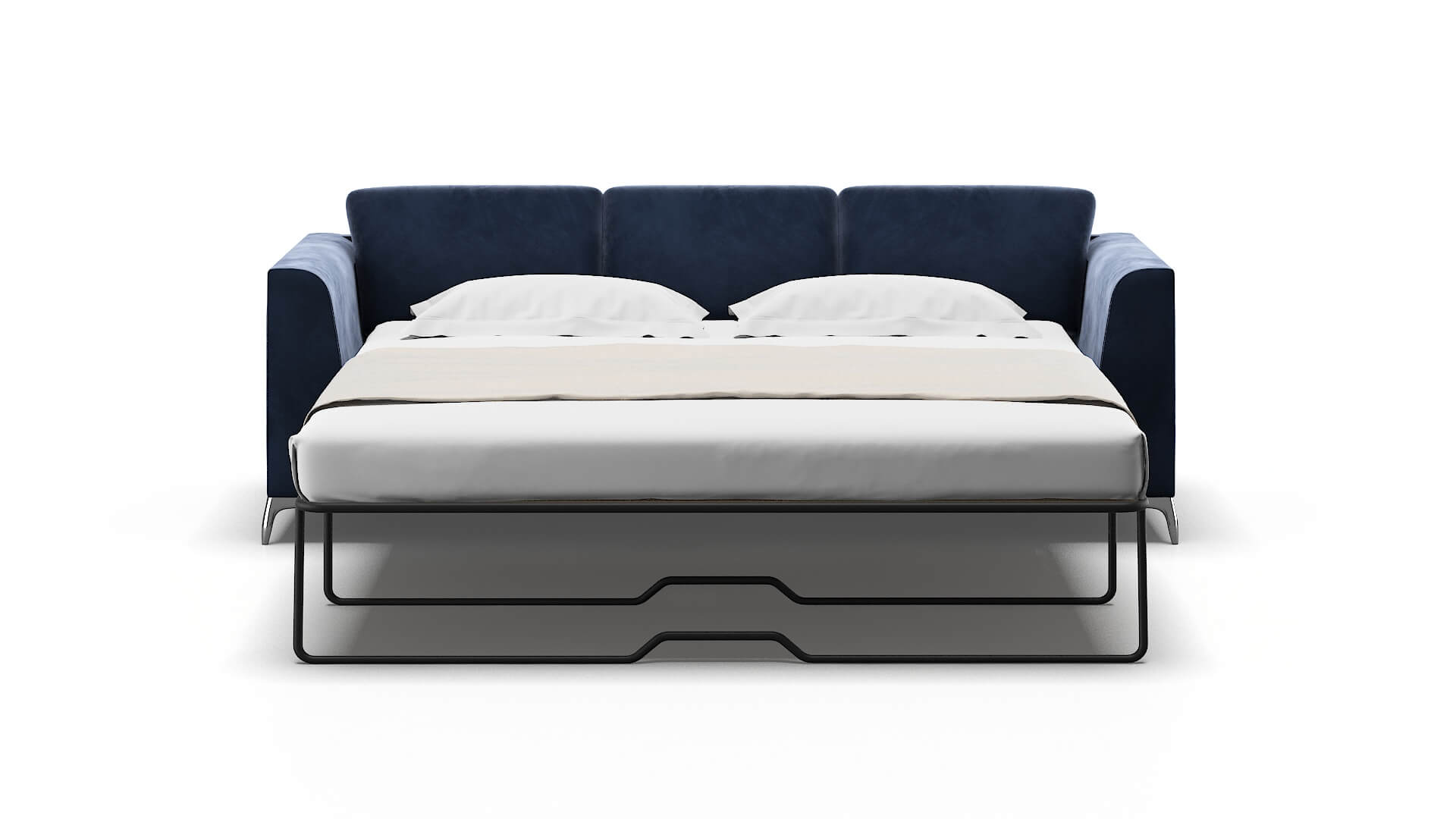 Toronto Royale Cobalt Sofa Sleeper Espresso legs 1