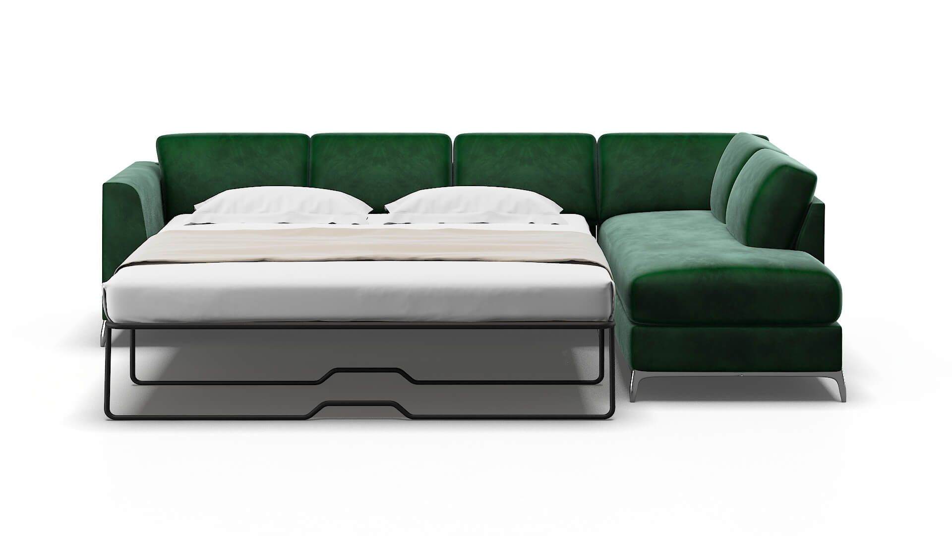 Toronto Royale Evergreen Panel Sleeper Espresso legs 1