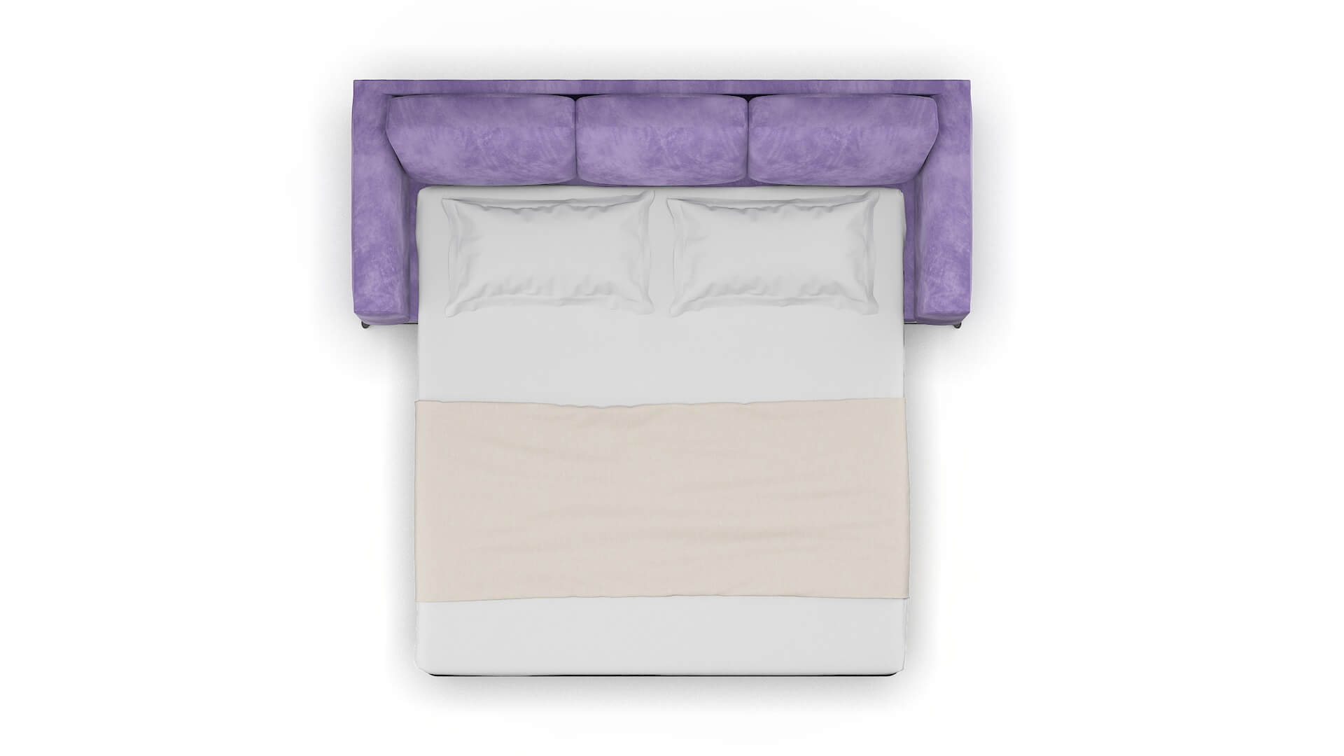 Toronto Royale Lavender Sofa Sleeper Espresso legs 3