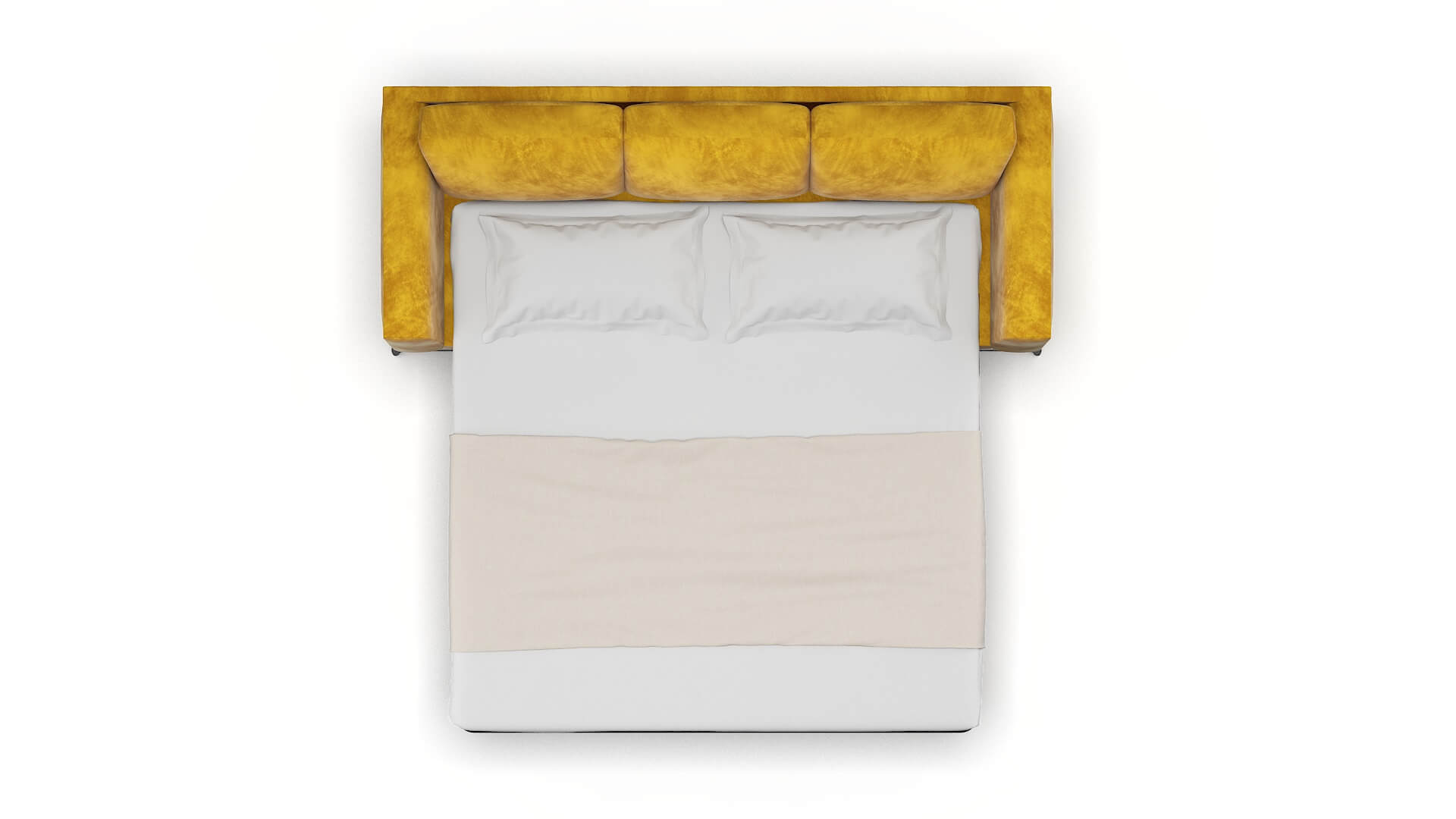 Toronto Royale Marigold Sofa Sleeper Espresso legs 3