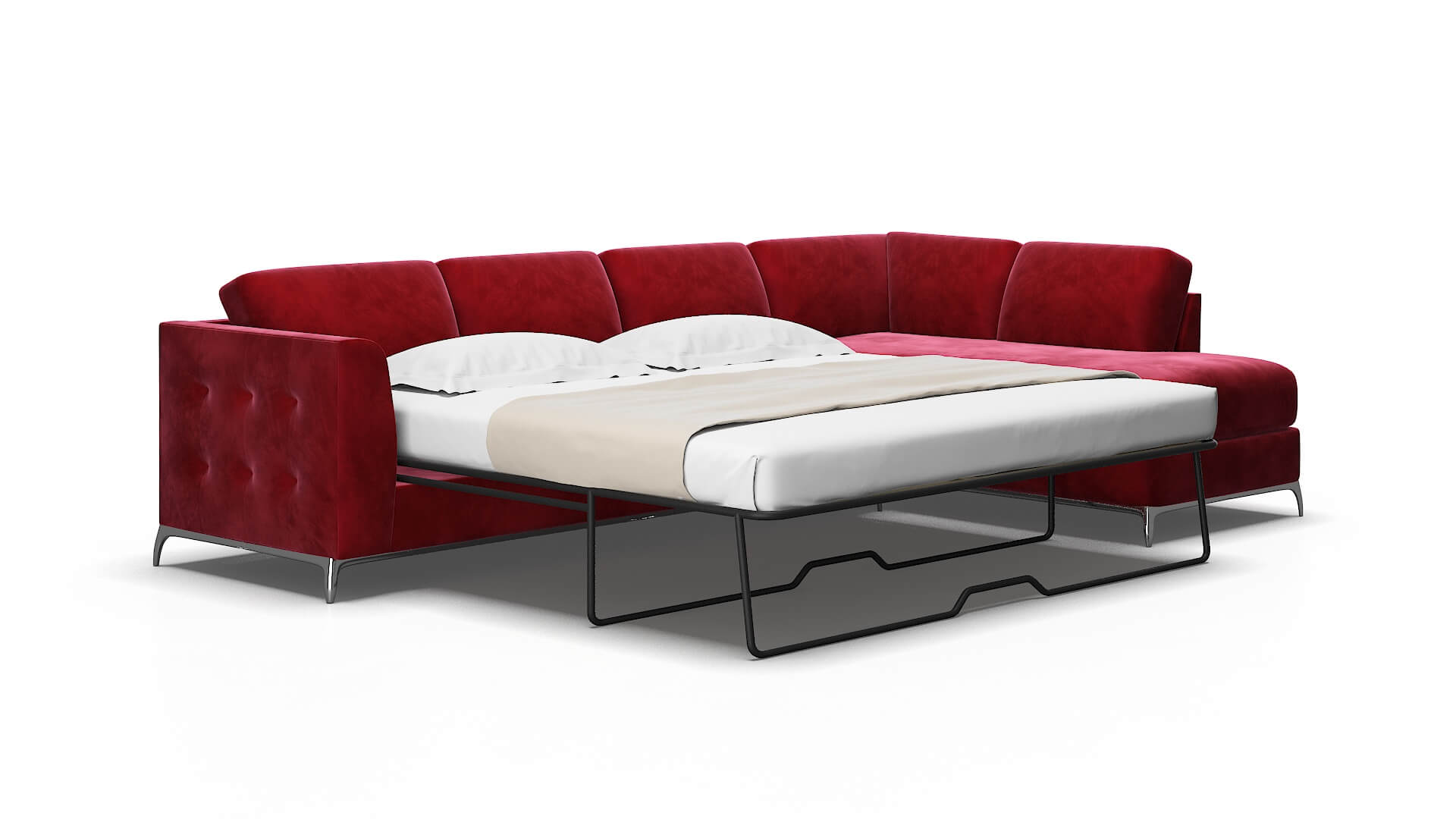 Toronto Royale Ruby Panel Sleeper Espresso legs 2