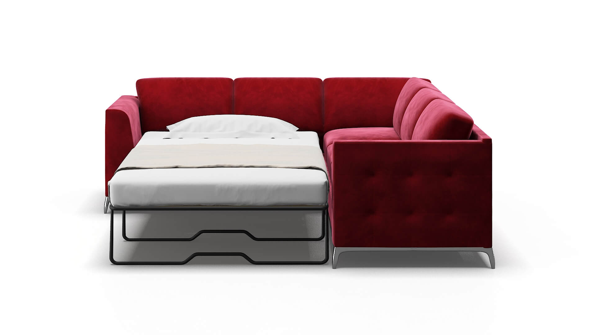 Toronto Royale Ruby Sectional Sleeper Espresso legs 1