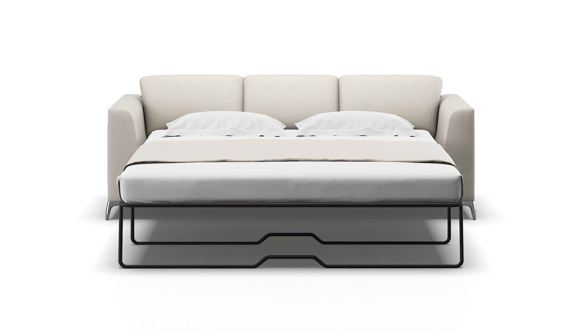 Toronto Sasha Linen Sofa Sleeper Espresso legs 1