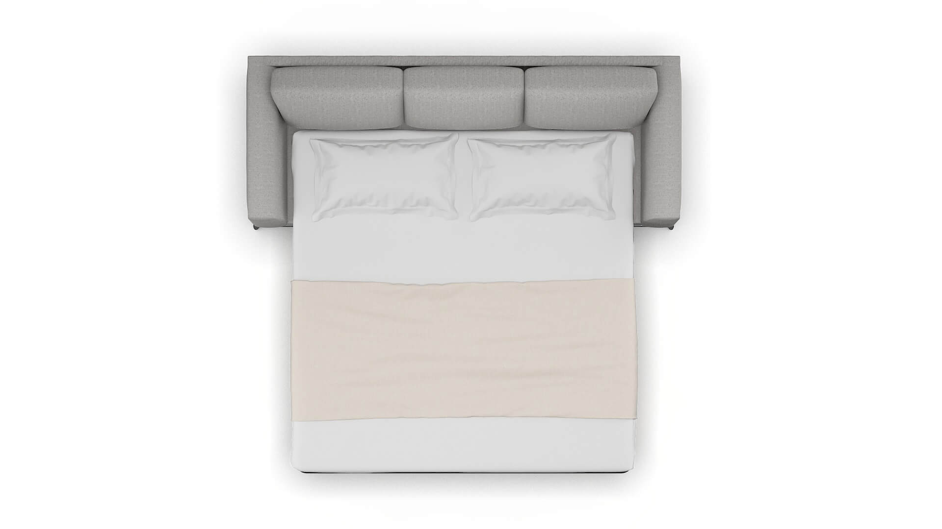 Toronto Sasha Silver Sofa Sleeper Espresso legs 3