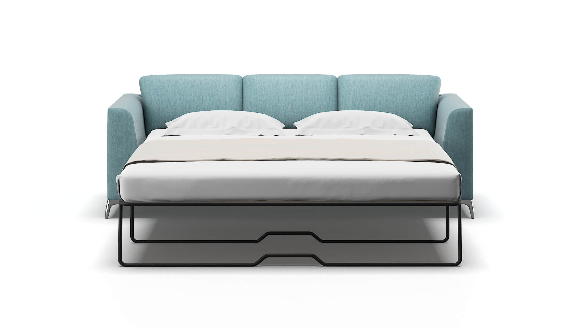 Toronto Sasha Teal Sofa Sleeper Espresso legs 1