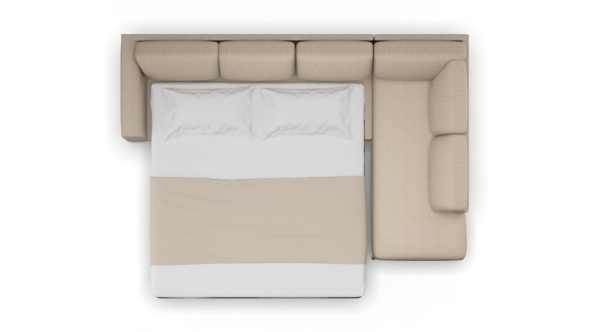 Toronto Sosoftness 74 Panel Sleeper Espresso legs 3