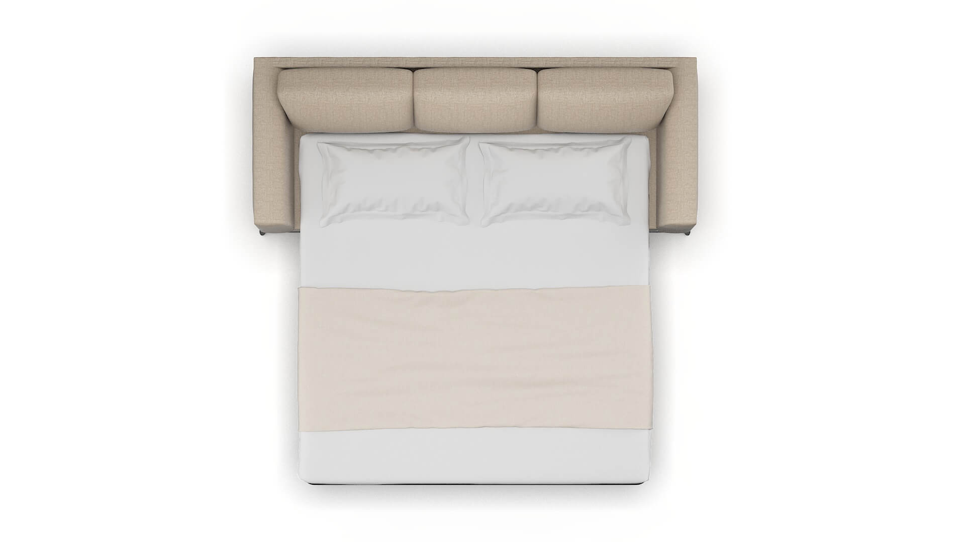 Toronto Sosoftness 74 Sofa Sleeper Espresso legs 3