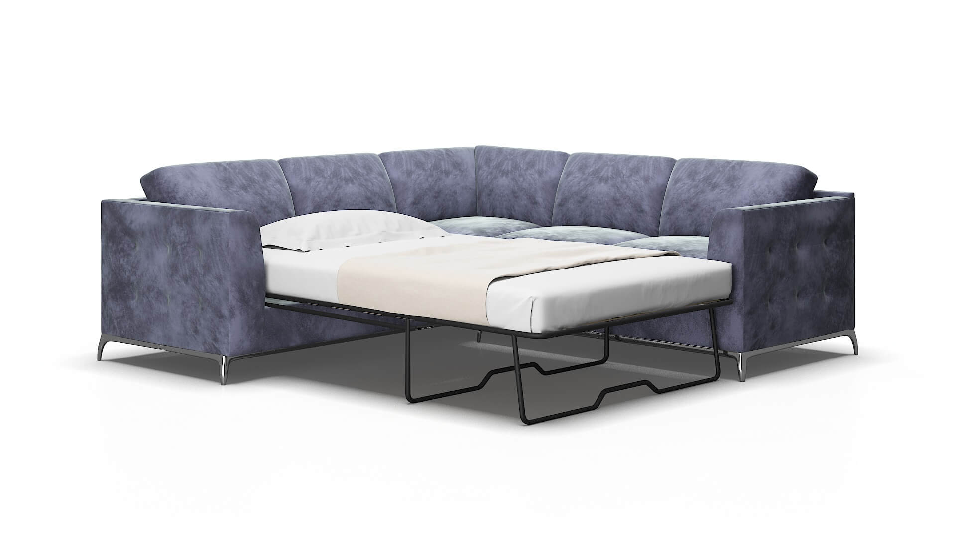 Toronto Terrain Dusk Sectional Sleeper Espresso legs 2